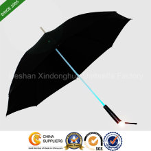 Nouveau Design 7 couleurs acrylique LED parapluie droit avec poignée lampe de poche (SU - 0023L)
